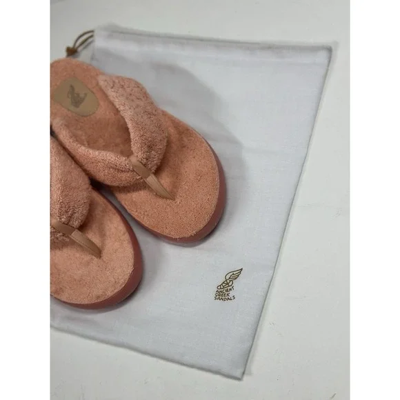 Ancient Greek Sandals Charisma Terry Pink Thong Sandals Womens EU Size 42 US 11 - Picture 9 of 10